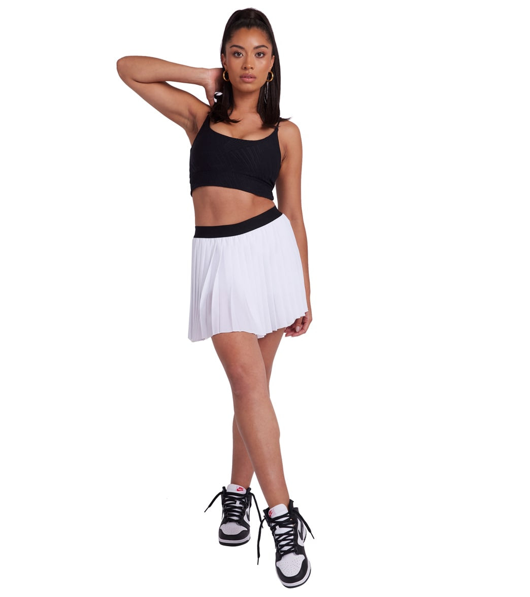 Onzie Tennis Pleated Skirt White