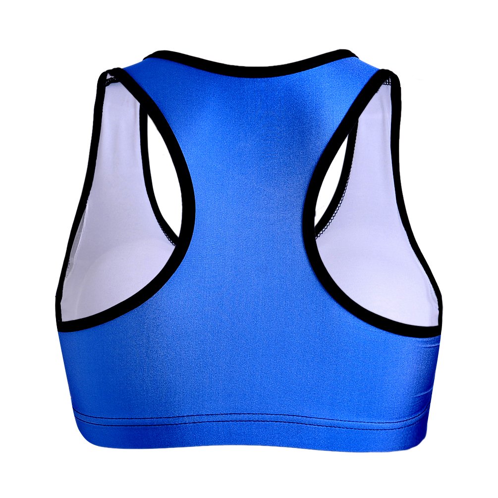 Sister Amy Women's Aerobics Gym Dance Yoga Vest Printed Sports Bra Top Vest