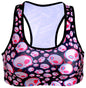 Sister Amy Women's Aerobics Gym Dance Yoga Vest Printed Sports Bra Top Vest