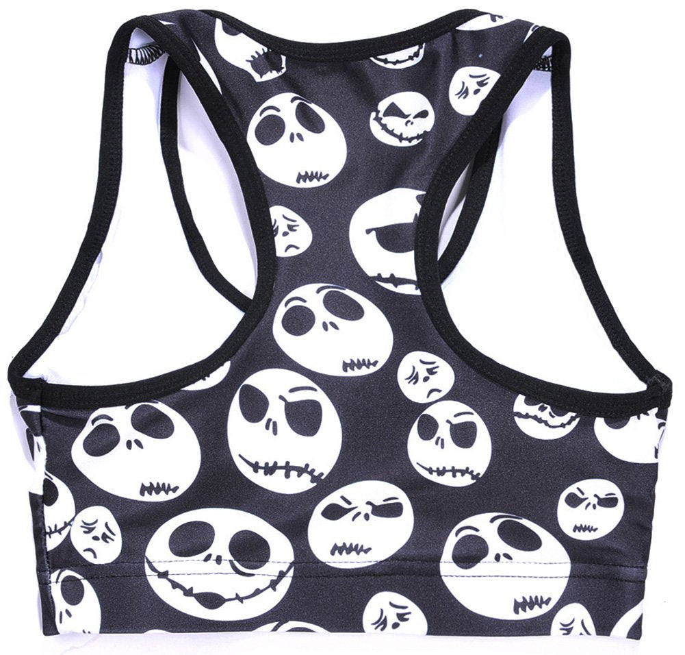 Sister Amy Women's Aerobics Gym Dance Yoga Vest Printed Sports Bra Top Vest