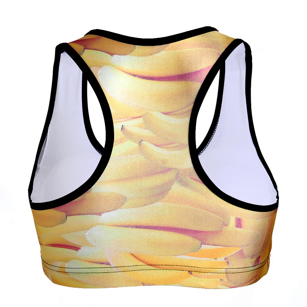 Sister Amy Women's Aerobics Gym Dance Yoga Vest Printed Sports Bra Top Vest