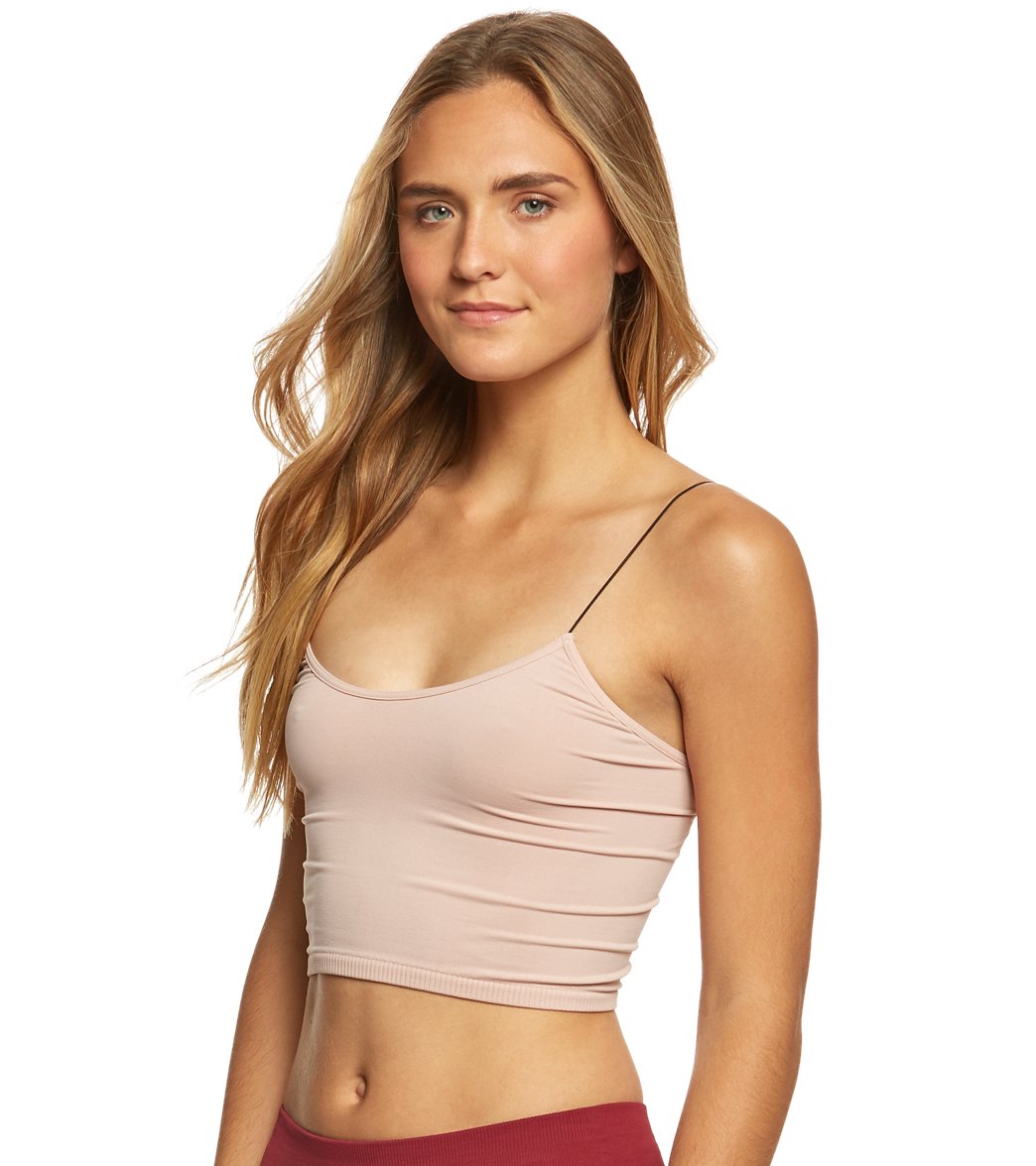 Free People Seamless Skinny Strap Crop Top