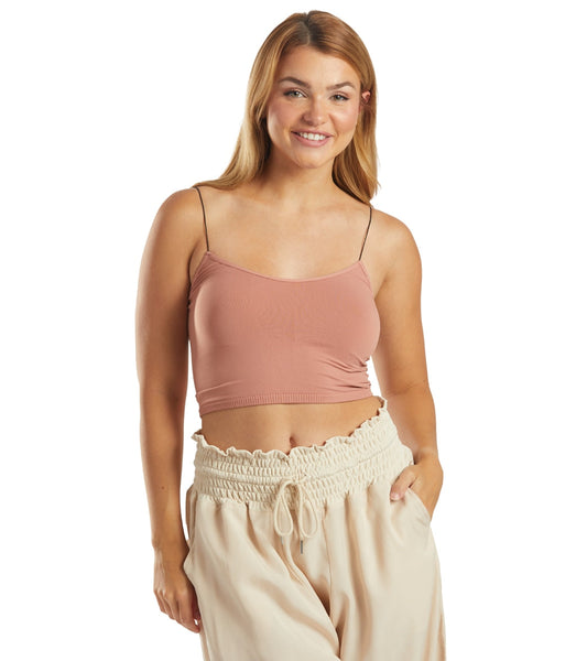 Free People Seamless Skinny Strap Crop Top