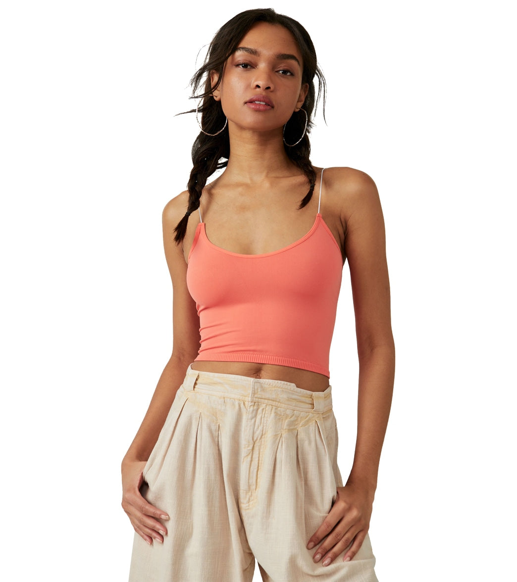 Free People Seamless Skinny Strap Crop Top