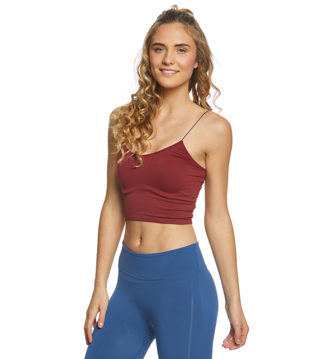 Free People Seamless Skinny Strap Crop Top