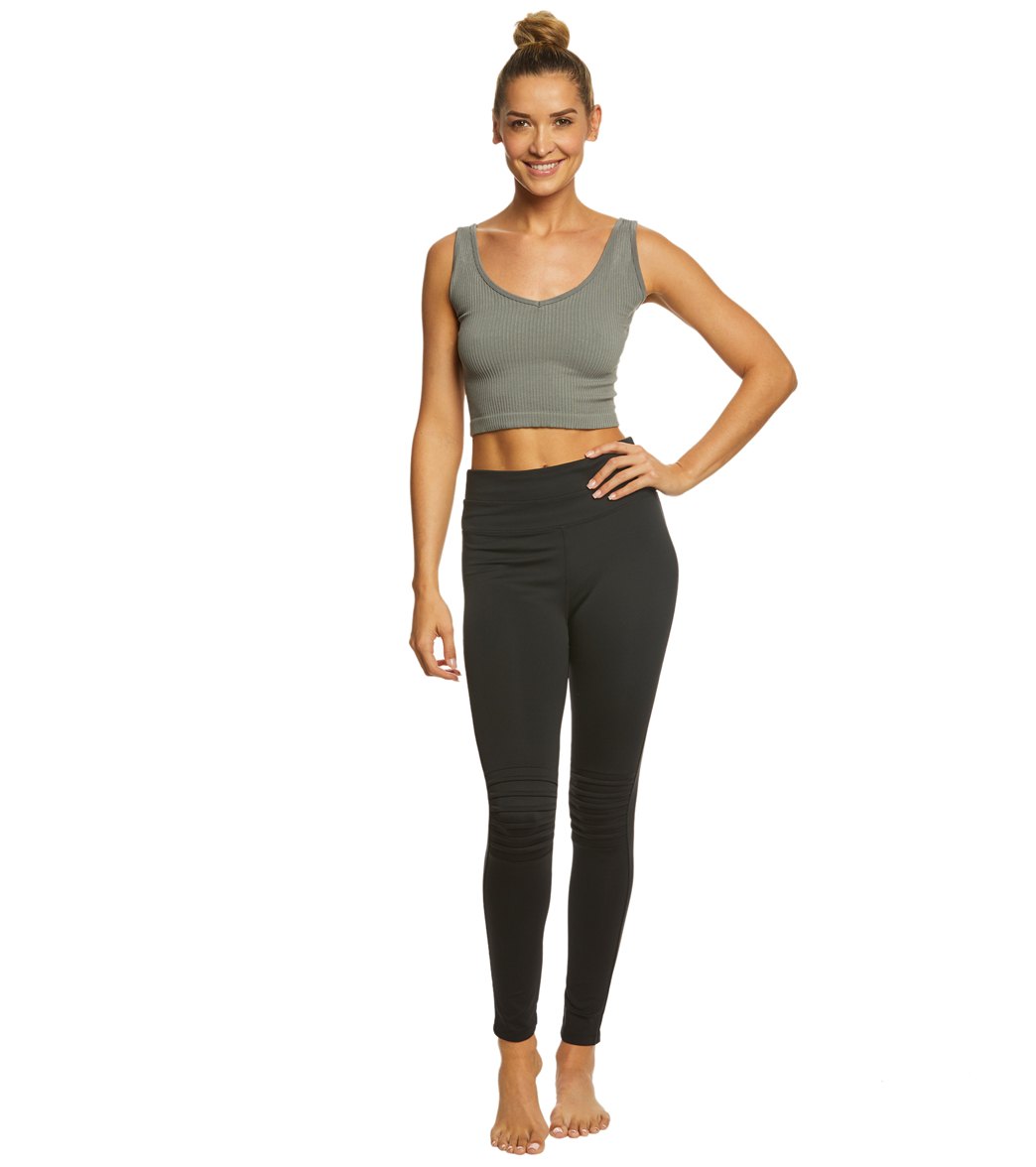 Free People Solid Rib Brami Yoga Crop Top