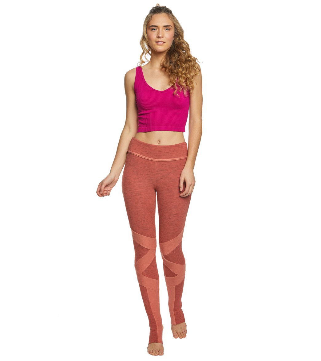 Free People Solid Rib Brami Yoga Crop Top