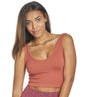 Free People Solid Rib Brami Yoga Crop Top