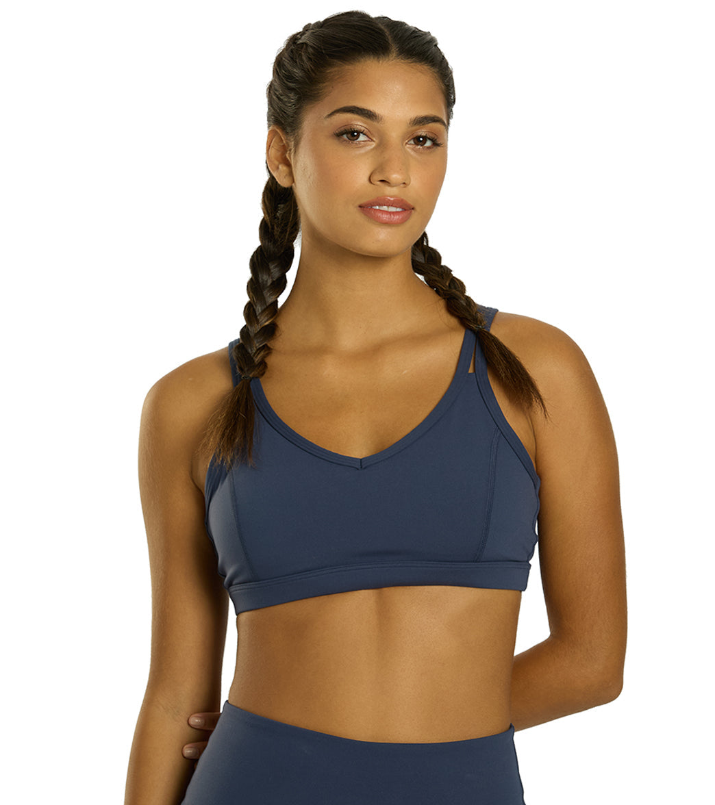 Everyday Yoga Radiant Solid Strappy Back Sports Bra