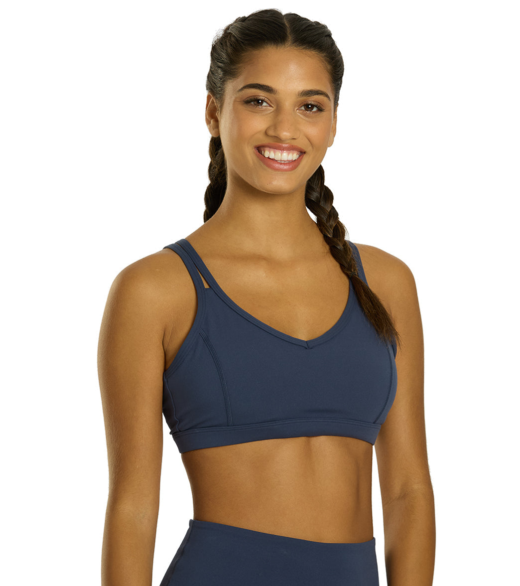 Everyday Yoga Radiant Solid Strappy Back Sports Bra