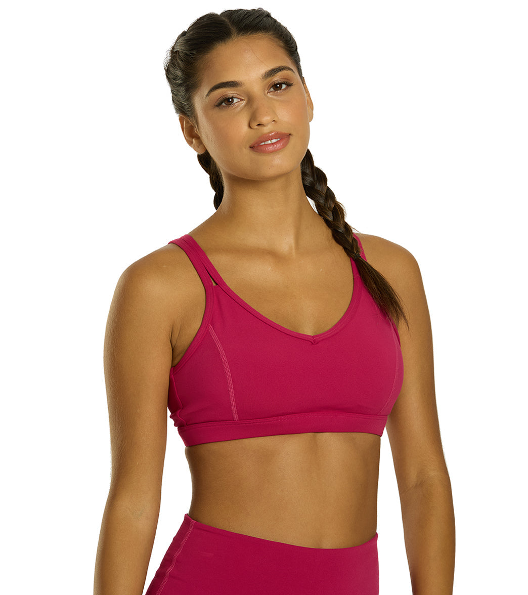 Everyday Yoga Radiant Solid Strappy Back Sports Bra