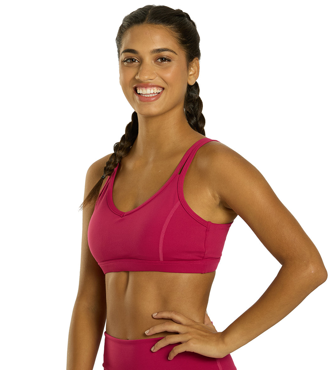 Everyday Yoga Radiant Solid Strappy Back Sports Bra