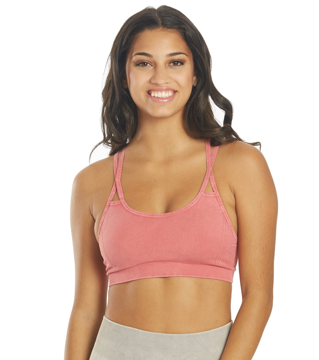 NUX Levitate Seamless Mineral Wash Yoga Sports Bra