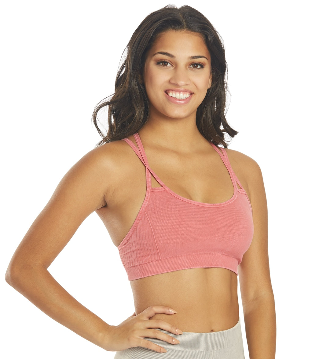 NUX Levitate Seamless Mineral Wash Yoga Sports Bra