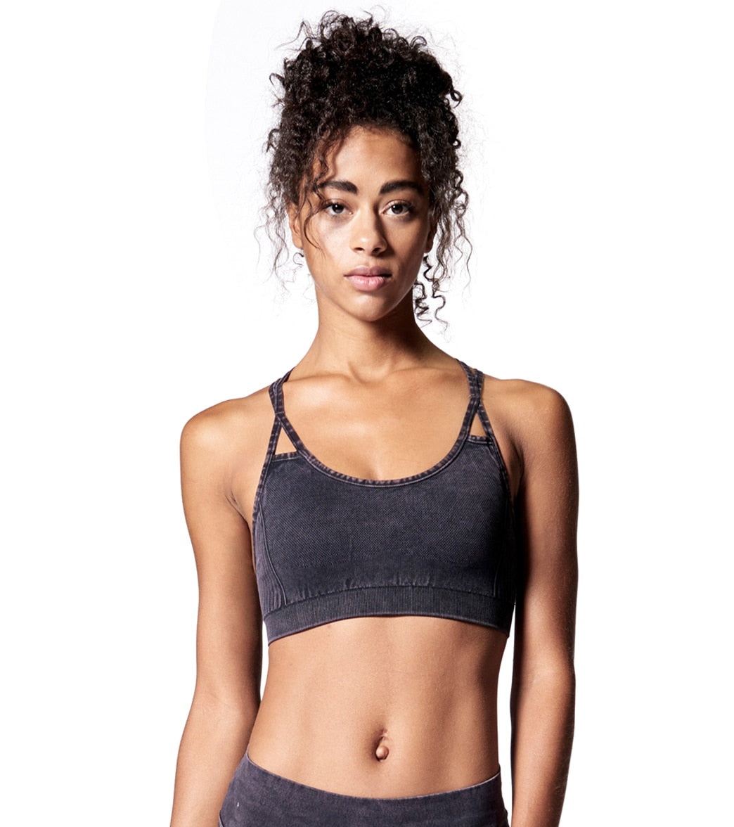 NUX Levitate Seamless Mineral Wash Yoga Sports Bra