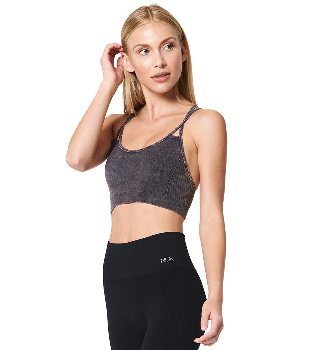 NUX Levitate Seamless Mineral Wash Yoga Sports Bra