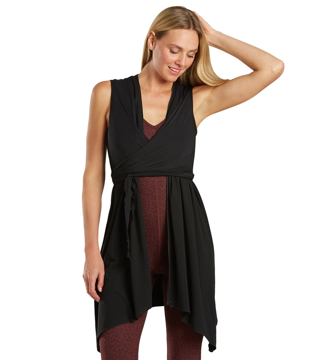 Everyday Yoga Wondrous Solid Wrap Dress