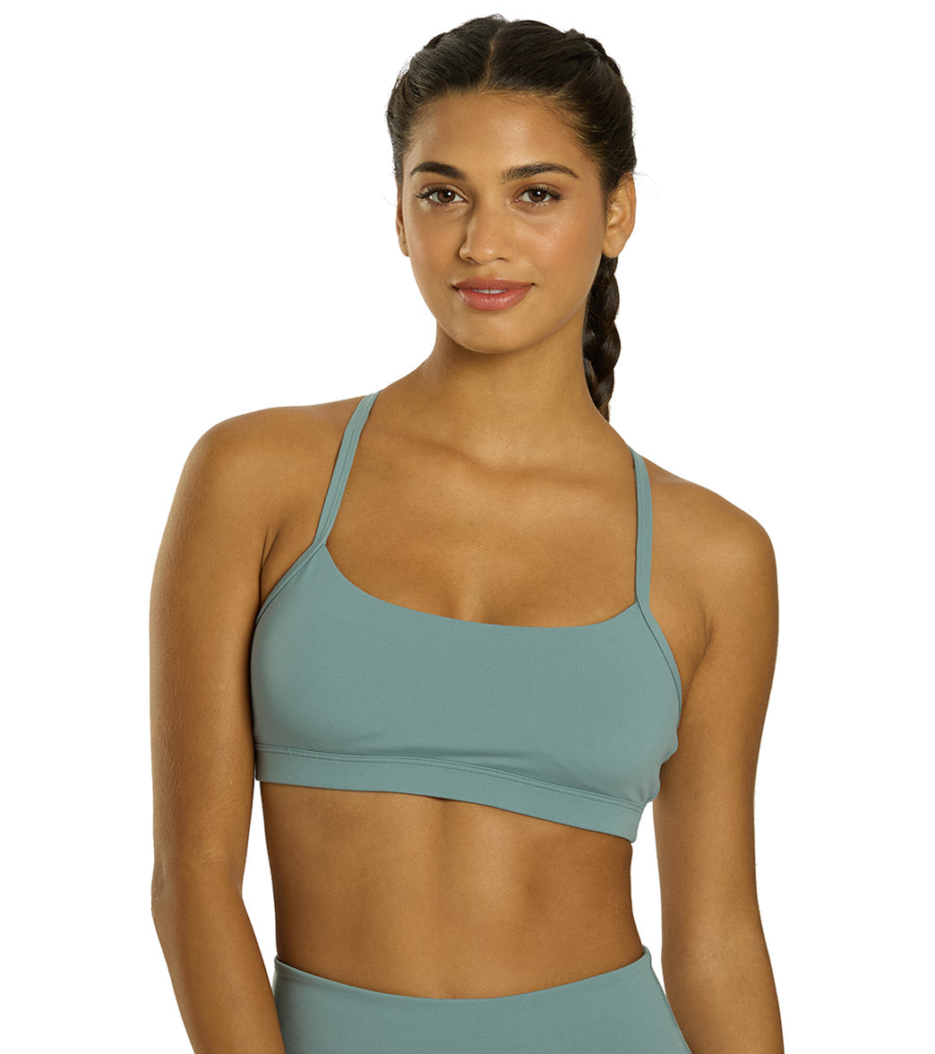 Everyday Yoga Delight Solid Racer Back Sports Bra