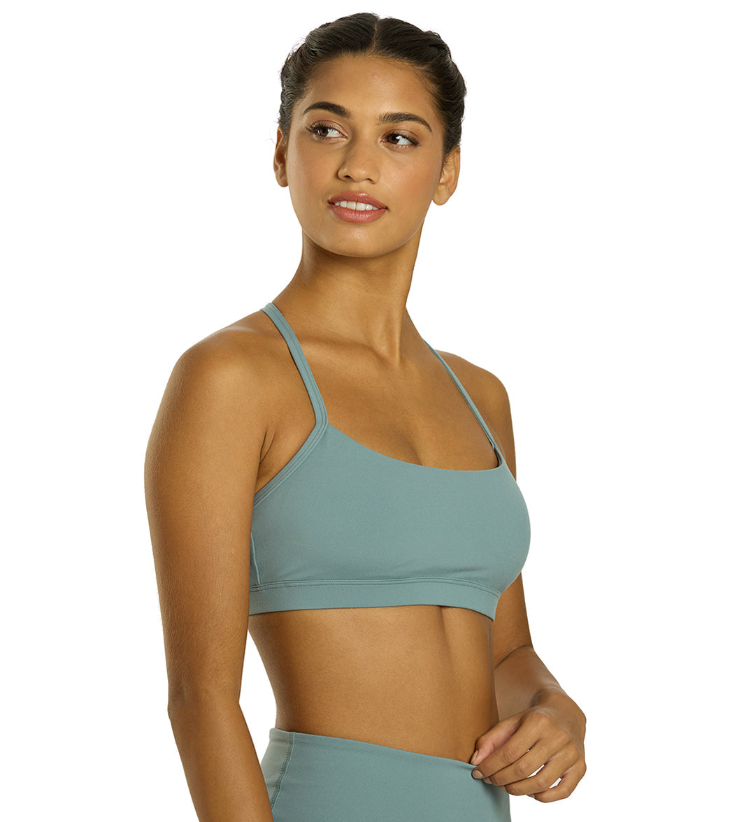 Everyday Yoga Delight Solid Racer Back Sports Bra