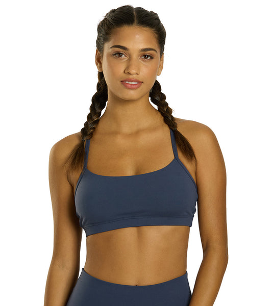 Everyday Yoga Delight Solid Racer Back Sports Bra