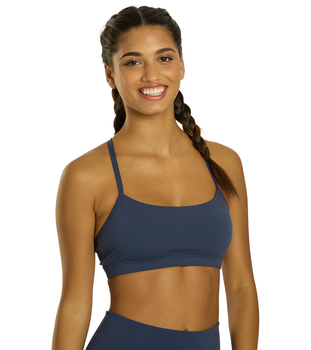 Everyday Yoga Delight Solid Racer Back Sports Bra