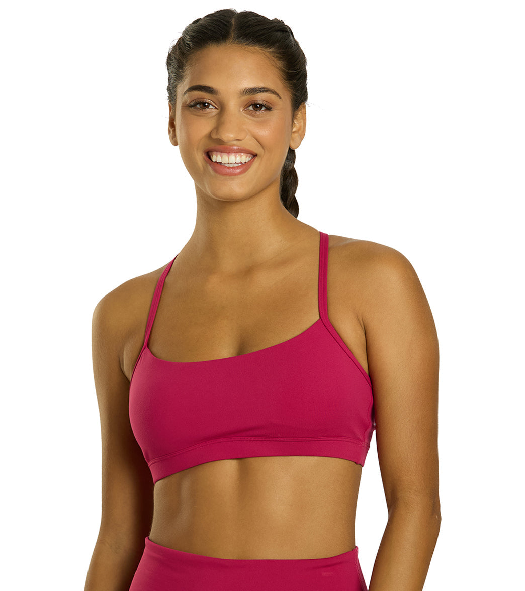 Everyday Yoga Delight Solid Racer Back Sports Bra