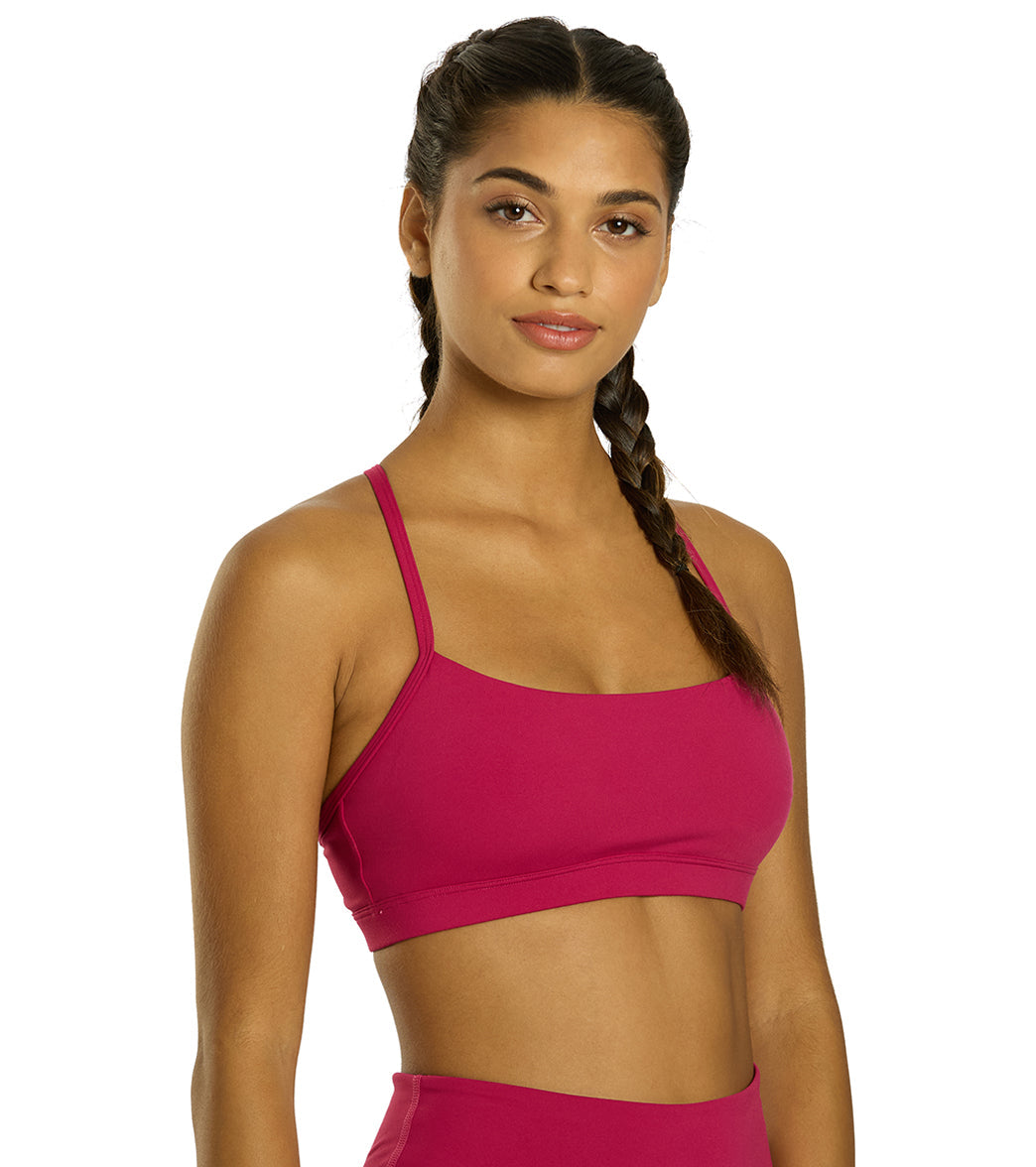 Everyday Yoga Delight Solid Racer Back Sports Bra