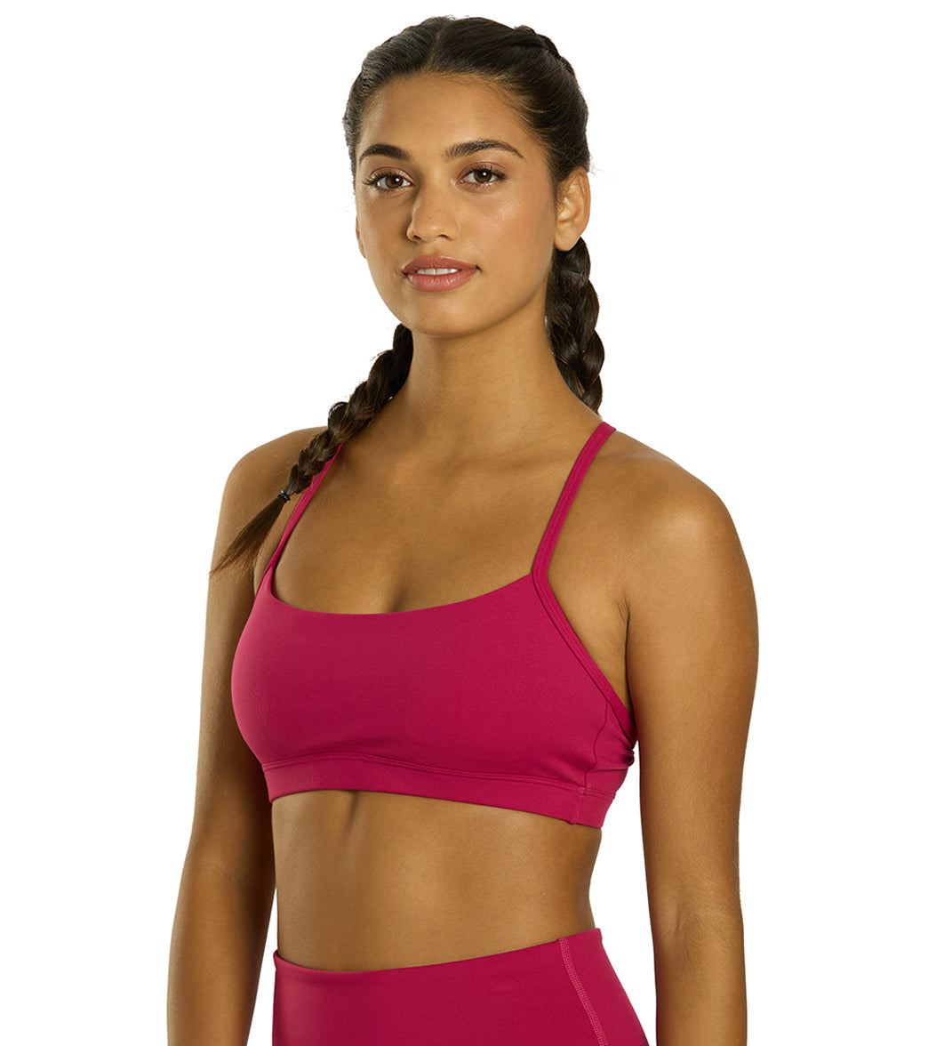 Everyday Yoga Delight Solid Racer Back Sports Bra