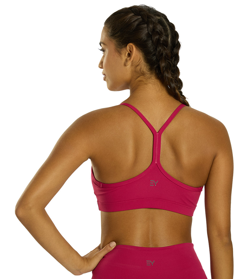 Everyday Yoga Delight Solid Racer Back Sports Bra