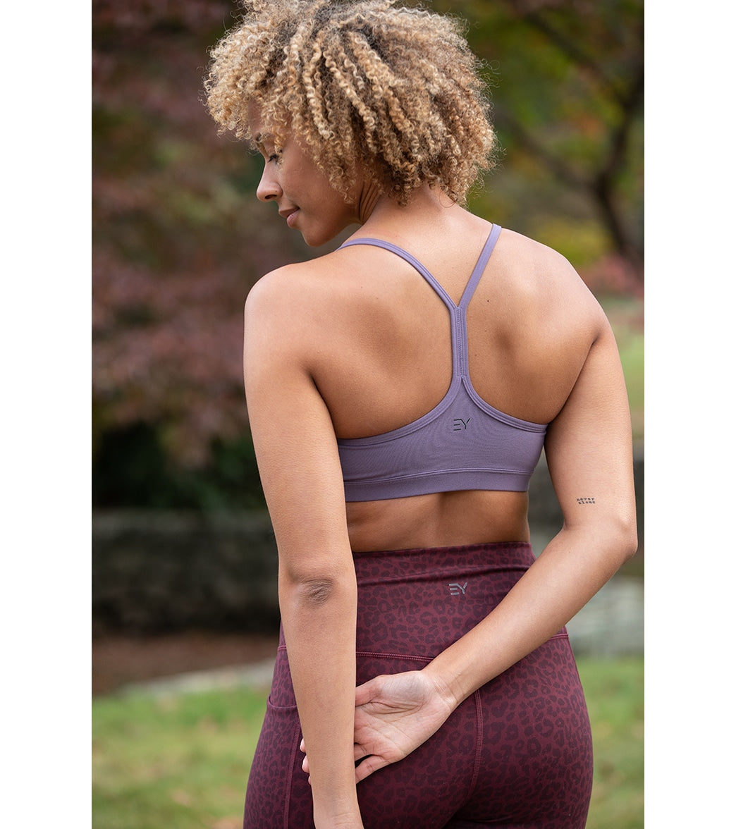 Everyday Yoga Delight Solid Racer Back Sports Bra