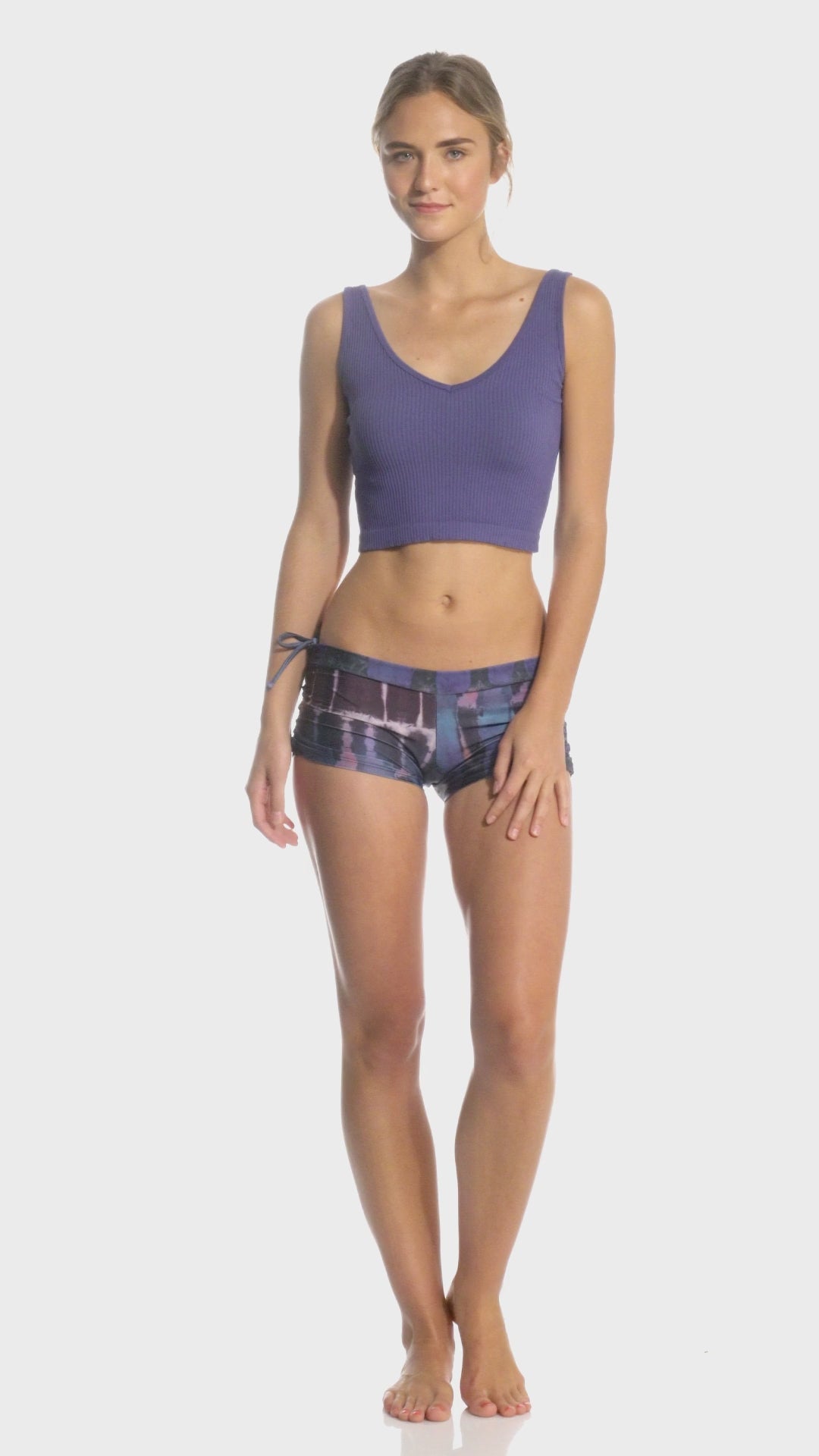 Free People Solid Rib Brami Yoga Crop Top