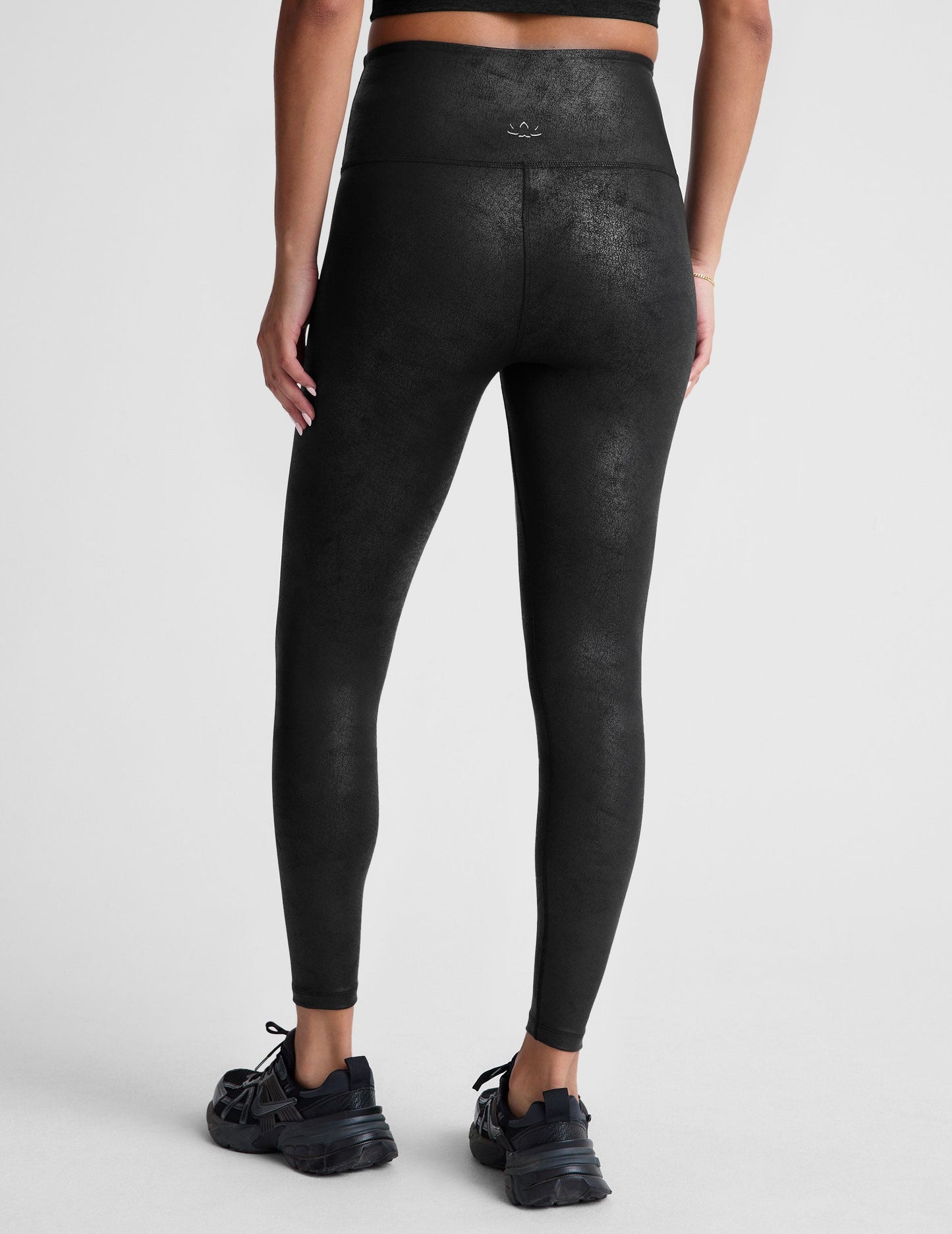 Leatherette High Waisted Midi Legging