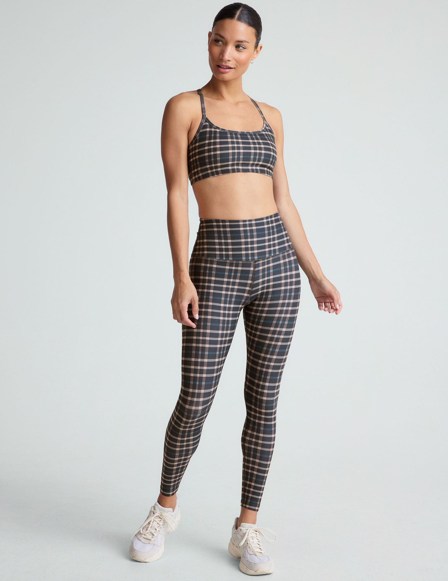 Preppy Plaid SoftMark High Waisted Midi Legging